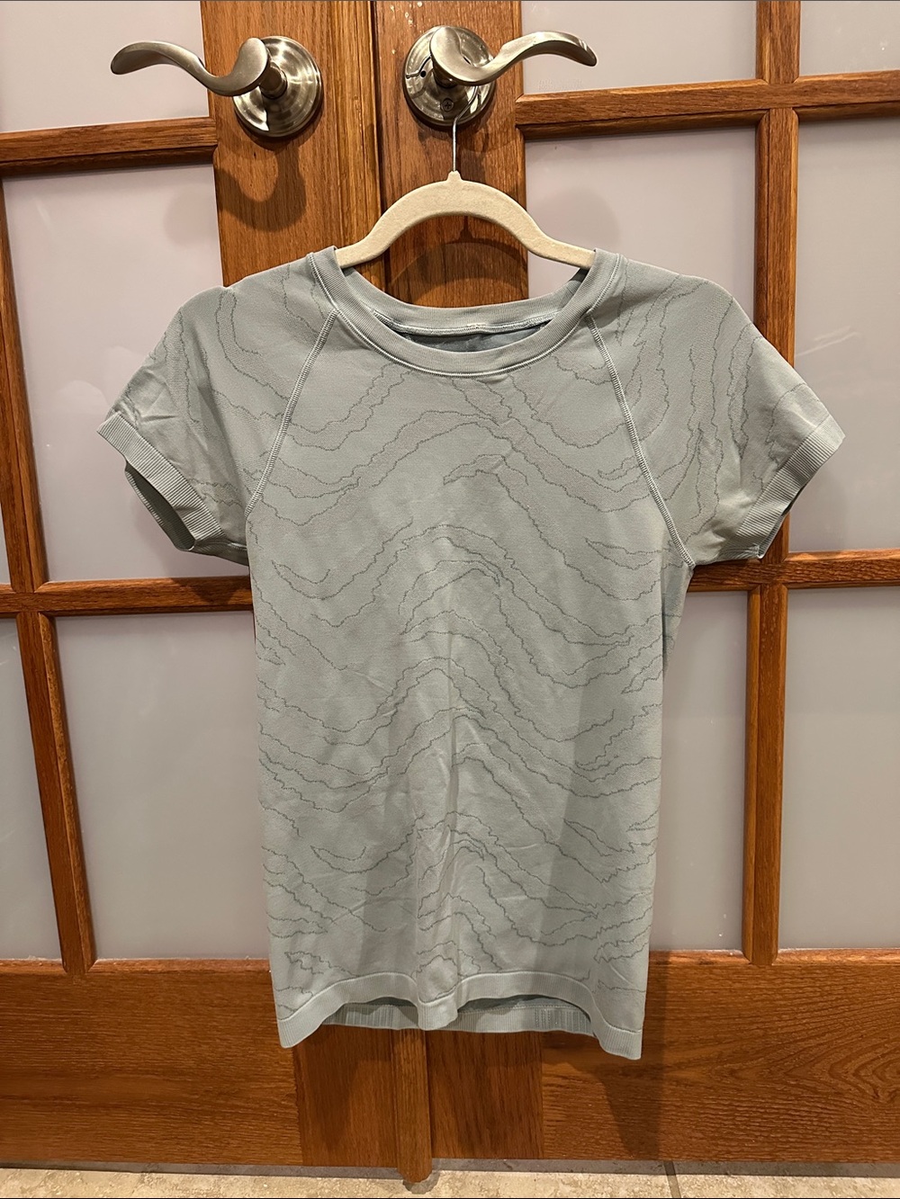 Athleta Light blue Short Sleeve Athletic Tee